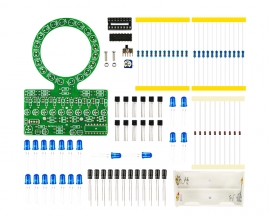 Gradient LED Water Flowing Lamp DIY Electronic Kit Fun LED Light Soldering Practice Kits